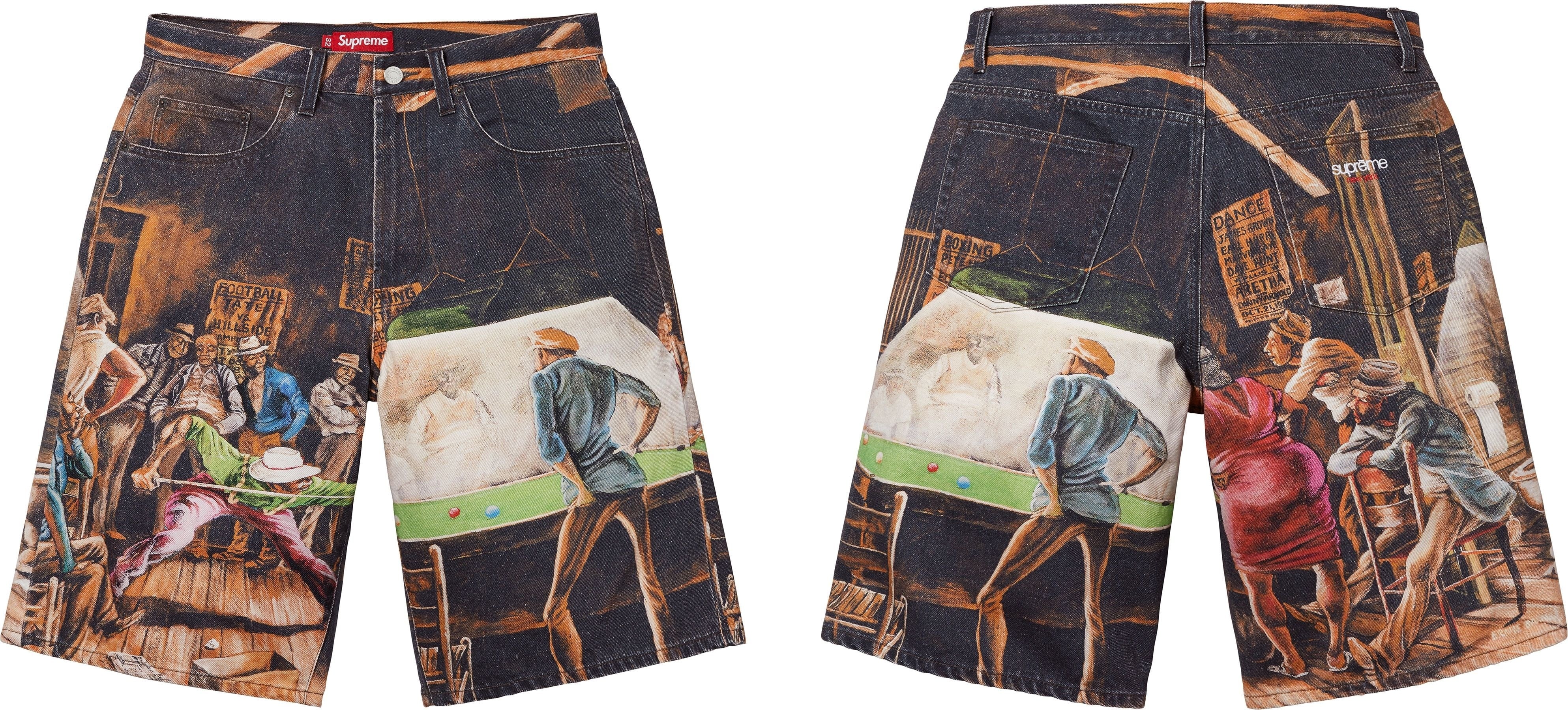 Supreme/Ernie Barnes Baggy Denim Short
